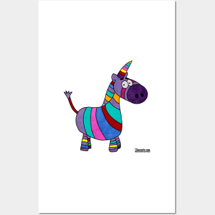 Magical Zebracorn Posters and Art